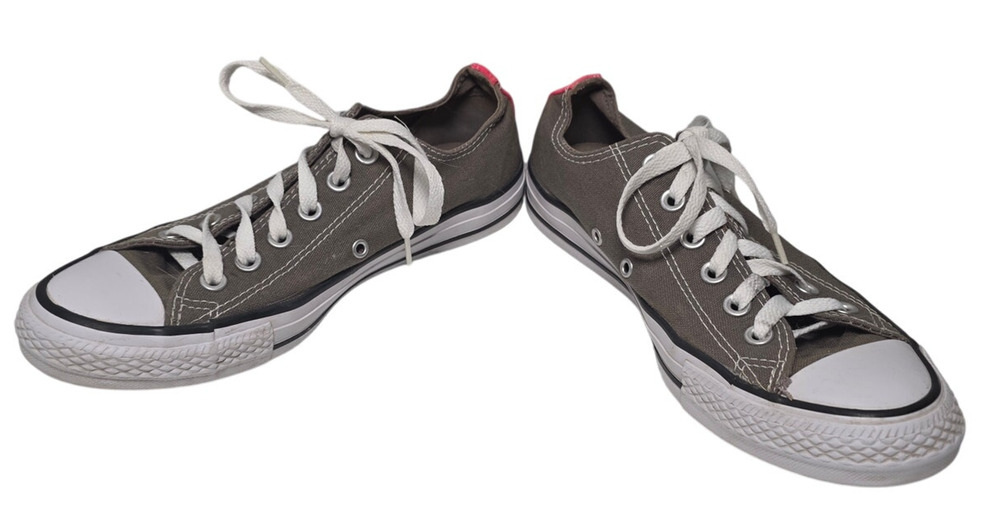 Converse All Star Flip Tongue Sneakers Women's 8 Gray Pink Blue Y2K Shoes Casual